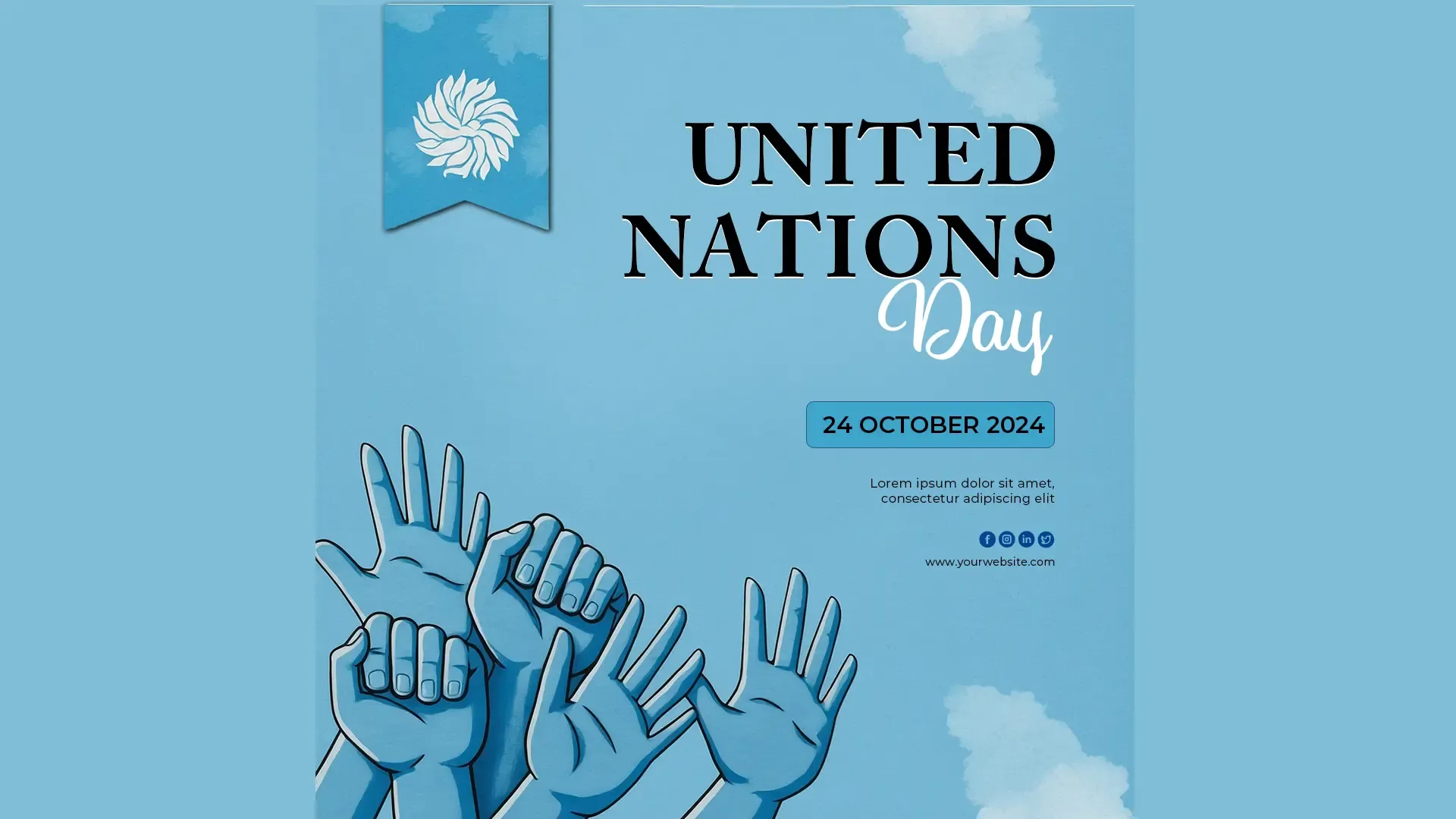 Modern United Nations Day for Instagram Post image